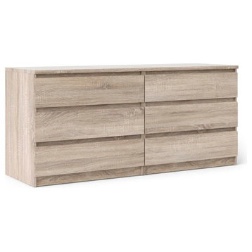 Naia 6-Drawer Double Dresser, Truffle