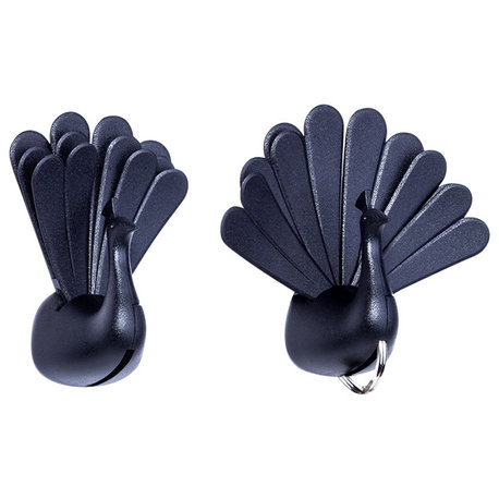 Peacock Key Holder, Black