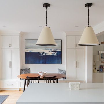 Eleventh Street- Transitional white kitchen
