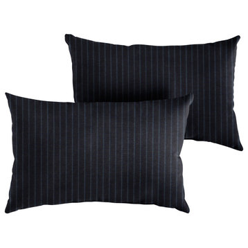 Sunbrella Scale Indigo Outdoor Pillow Set, 13x20