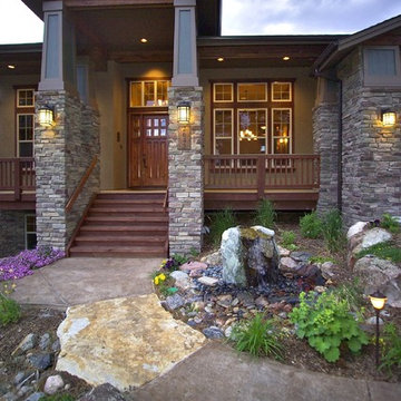 Castle Rock Mountain Craftsman Ranch Home