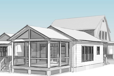Example of an exterior home design in Richmond
