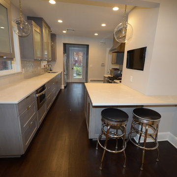 Modern Quartz Open Plan Kitchen