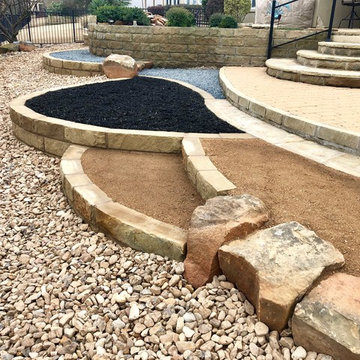 Stone walls & Pathways (Basalt & Decomposed Granite)