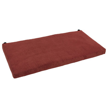 42"x19" Micro Suede Loveseat Cushion, Red Wine