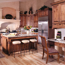 desk of kitchen
