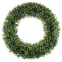 Artificial Boxwood 19.5 Inch Round Wreath by Pure Garden