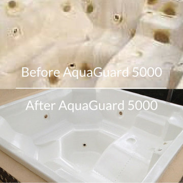 Spa, before and after AquaGuard 5000