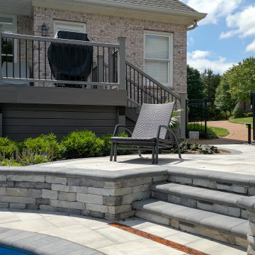 Pool Oasis with Hardscaping Features