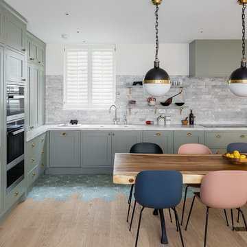 Grey Green Kitchen