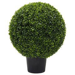 Pure Garden Artificial Podocarpus 36 Double Ball Faux Plant