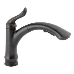 Delta Linden&trade; Single Handle Pull-Out Kitchen Faucet with Touch2O&reg; Technology - Kitchen Faucets