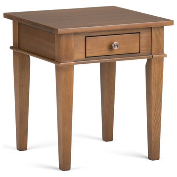 Modern 18 inch wide Square Contemporary End Side Table