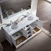 Ariel Cambridge 73" Double Sink Bathroom Vanity Set, White