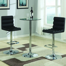 Contemporary Chrome Bar Table - Products