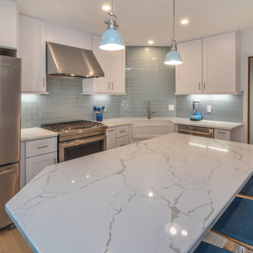 White Shaker Kitchen Design Williamsburg, VA