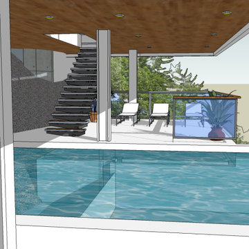 Zero Net Energy (ZNE) Prefabricated Contemporary Cliff House