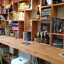 built-in bookcase