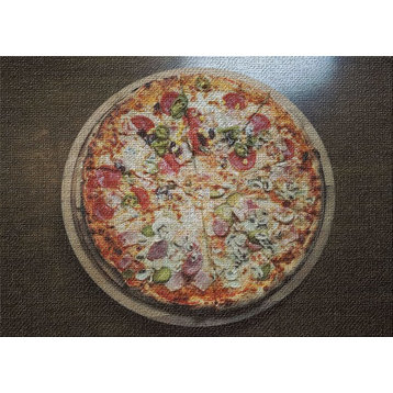 Whole Pizza 4 Area Rug, 5'0"x7'0"