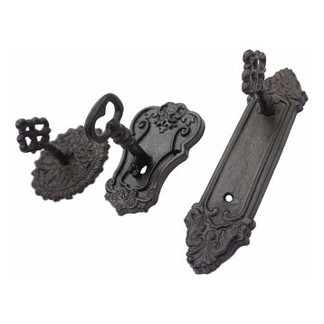 Cast Iron Key Wall Hook or Cabinet Drawer Pull 