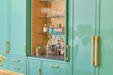 Inspiration for a transitional home bar remodel in Philadelphia