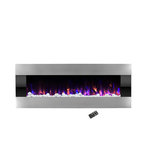 Electric LED Fireplace, Wall Mounted, Adjustable Heat, 54" by Northwest