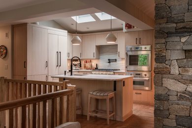 Minimalist kitchen photo in Boston