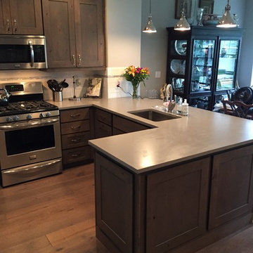 Refaced Kitchen in Rustic Alder