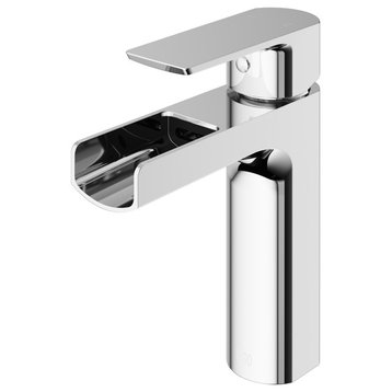 VIGO Ileana Single Hole Bathroom Faucet, Chrome