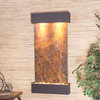 Whispering Creek Water Feature, Brown Marble, Antique Bronze