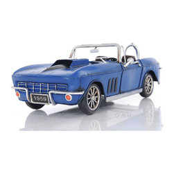 Chevrolet Corvette Blue AJ039 Car Model - Decorative Objects And Figurines