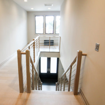 Project #66 | Modern Staircase with Twin Metal Stringers