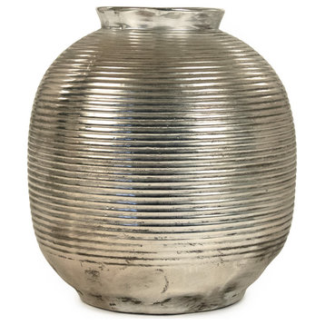 Metallic Spherical Vase, Large