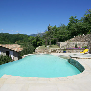 Piscine de forme libre