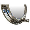 Deluxe Class Porthole Mirror, Chrome, 15''