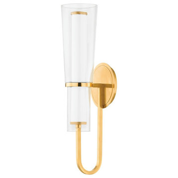 Vancouver 20" High Aged Brass Wall Sconce
