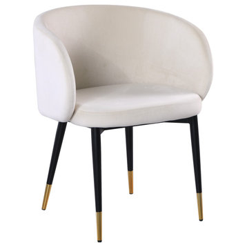 Henrietta Contemporary Dining Chair, Cream