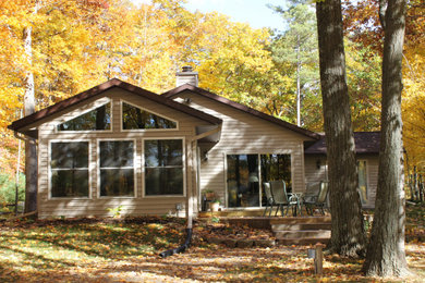 Mid-sized elegant brown floor sunroom photo in Other with a standard ceiling