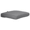 Fadesafe Rectangle Chaise Seat Quilted Lounge Cushion, Gray, 80"x26"x3"