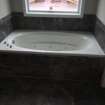 12*12 Charcoal Crest bathrooms