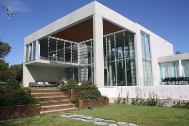 Example of a trendy exterior home design in Madrid