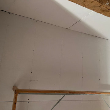 Farmhouse insulation and drywall
