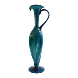 TEAL EMPOLI TWISTED VASE - Vases