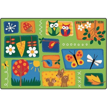 Printed Nature's Toddler Kids Rug Size, 6'x9'