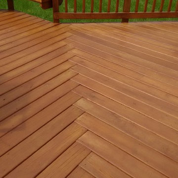 Wood Deck Design in Lindenhurst, IL