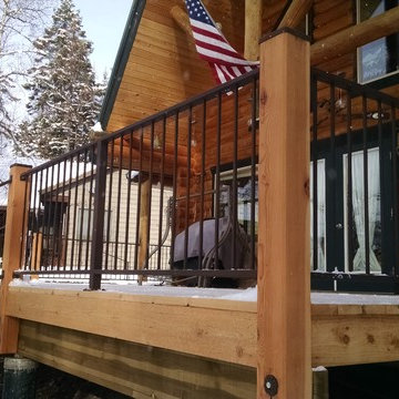 Deck Remodel with Custom Railing & Post Caps