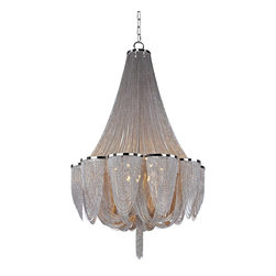 Maxim - Maxim Chantilly 42" Wide Polished Nickel Chandelier - Chandeliers