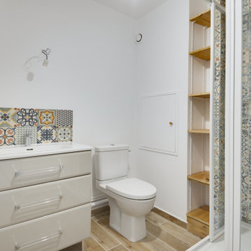 Rénovation complète d'un studio avec mezzanine