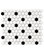 10.25"x11.75" Victorian Hex Flower Mosaic Tiles, Set of 10, White and Black, Dot