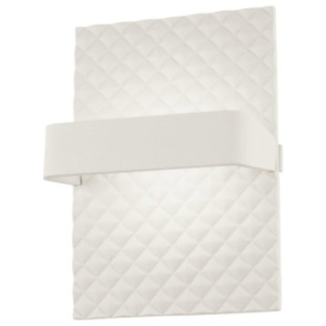 Kovacs P1774-044B-L Quilted 7" Tall Integrated LED Wall Sconce - Matte White